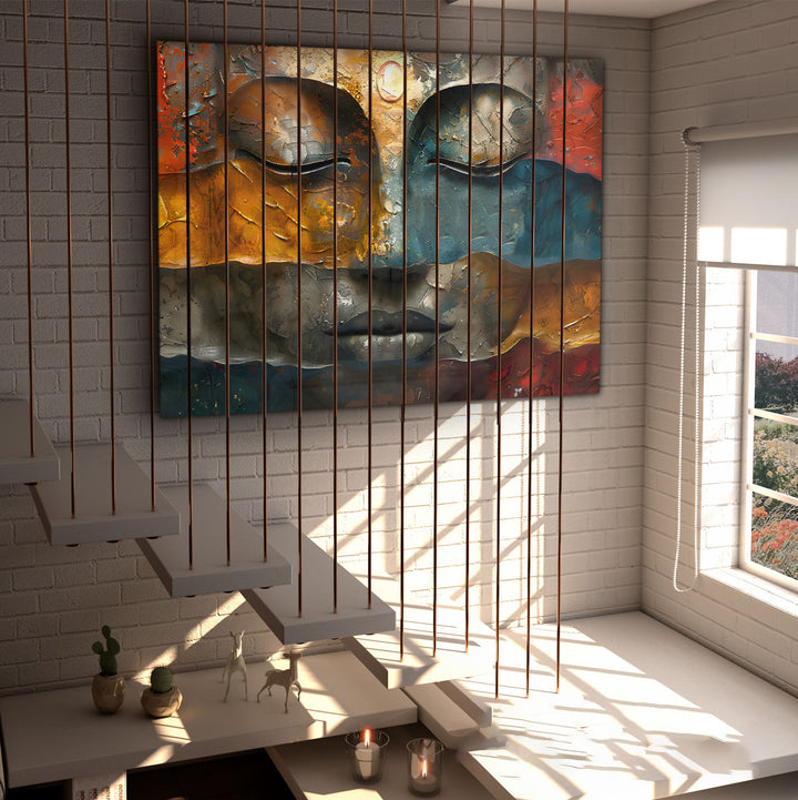 Holy Buddha Abstract Painting