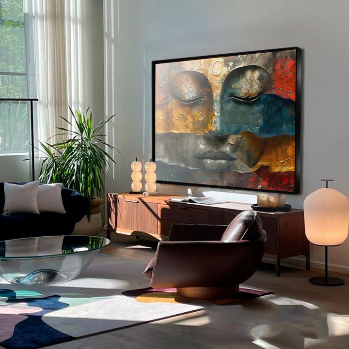 Holy Buddha Abstract Painting