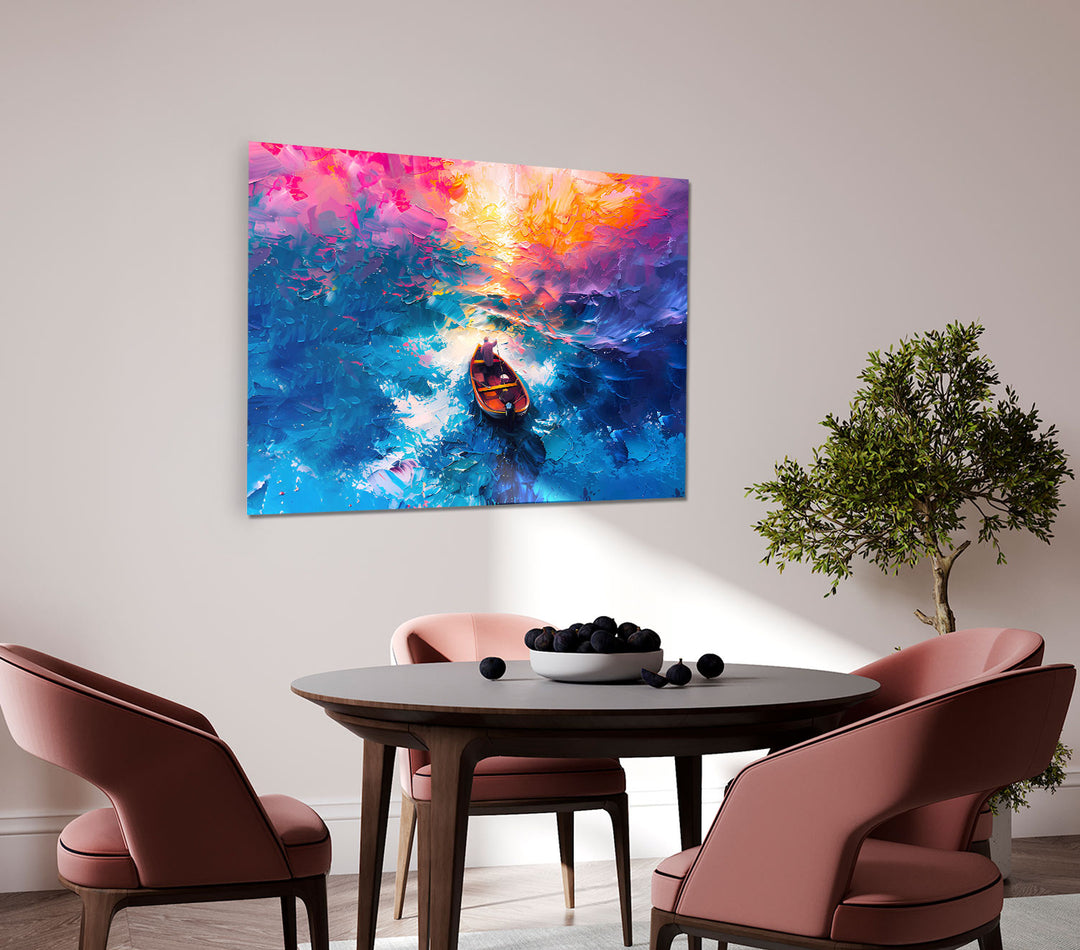 Abstract Sea Colorful Canvas Print