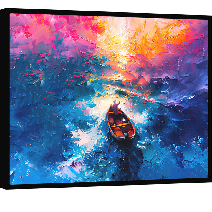 Abstract Sea Colorful Canvas Print