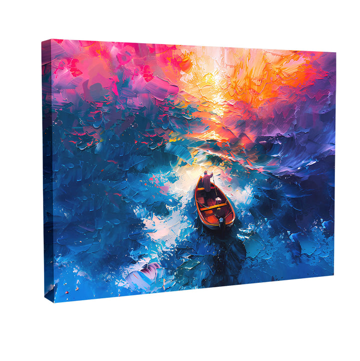 Abstract Sea Colorful Canvas Print