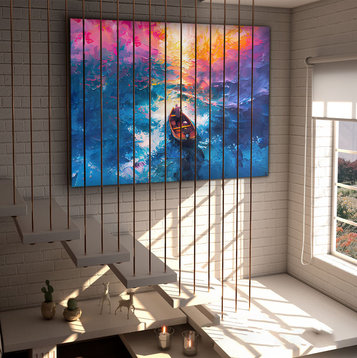 Abstract Sea Colorful Canvas Print