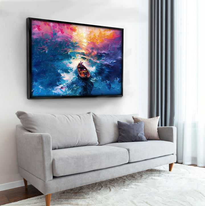 Abstract Sea Colorful Canvas Print