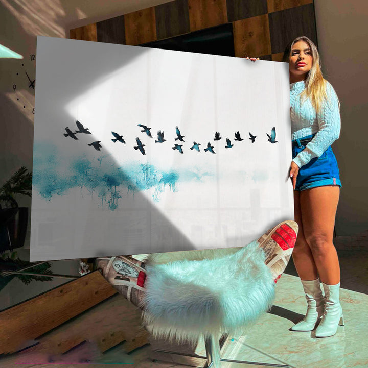 Minimalist Birds Canvas Wall Art – Freedom & Harmony