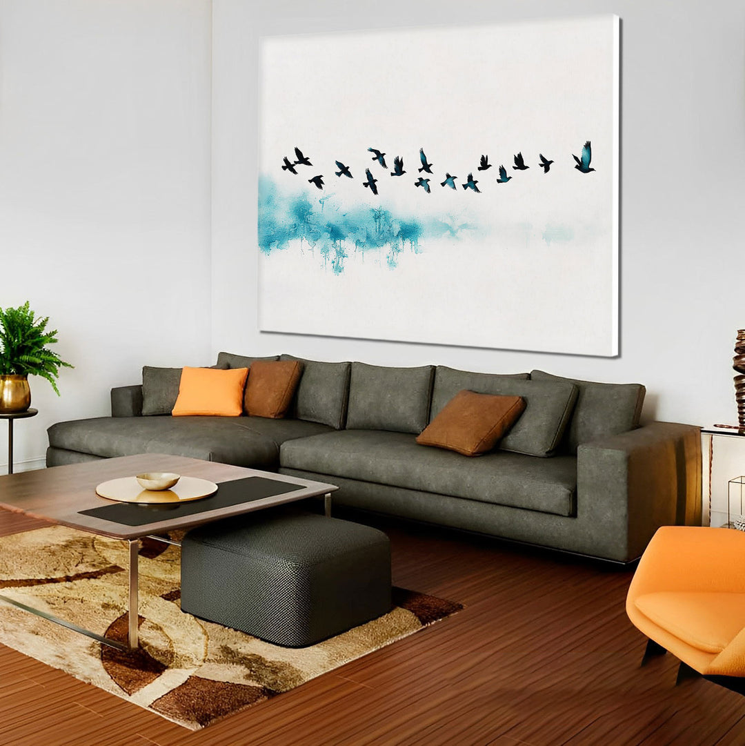 Minimalist Birds Canvas Wall Art – Freedom & Harmony