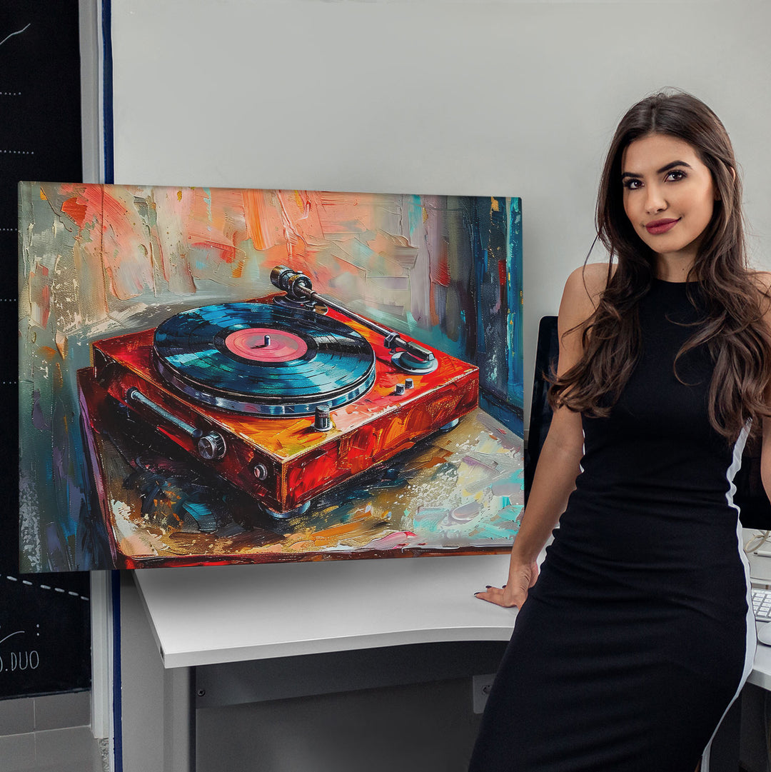 Vintage Vinyl Music Lover Wall Art
