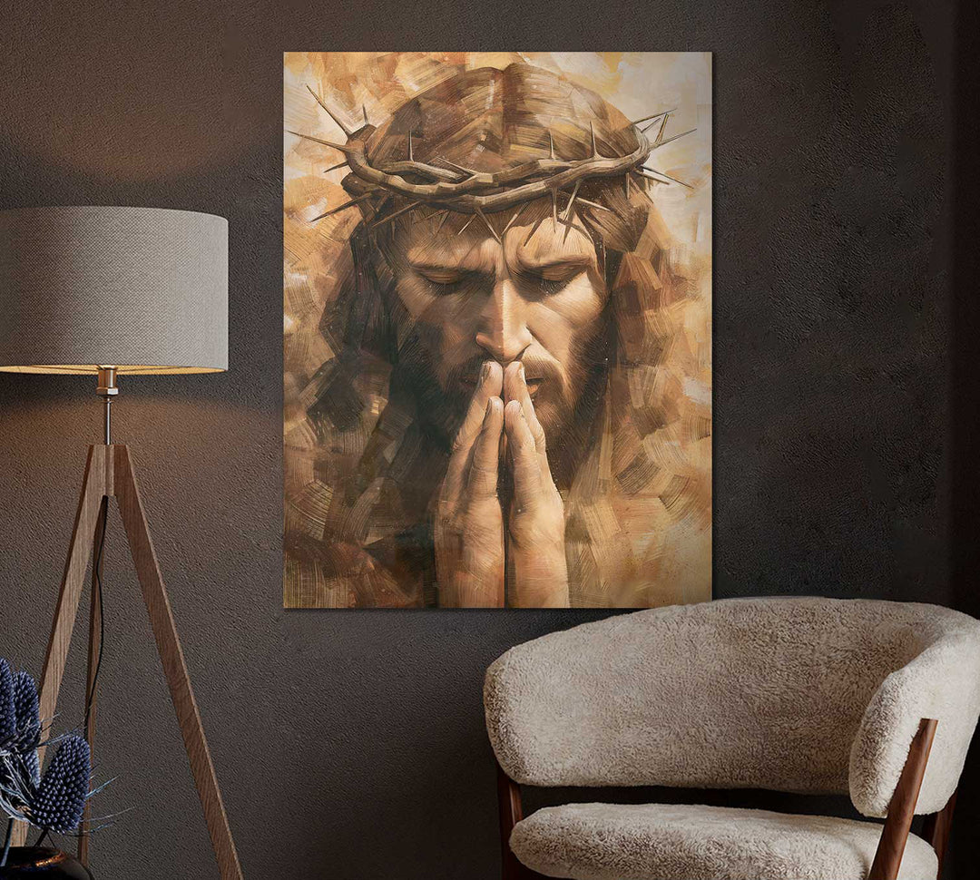 Jesus Canvas Print Modern Religious Wall Art