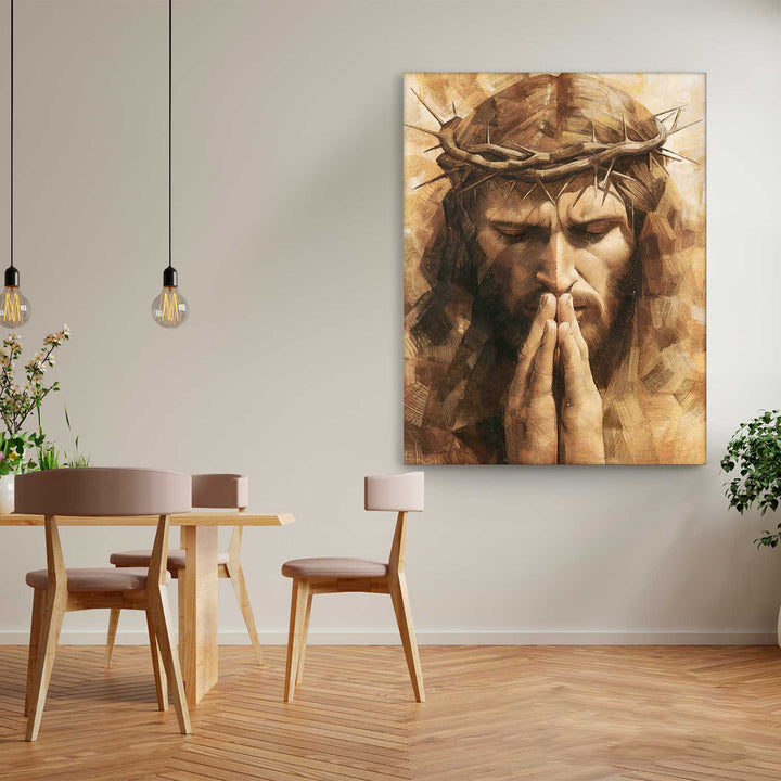 Jesus Canvas Print Modern Religious Wall Art
