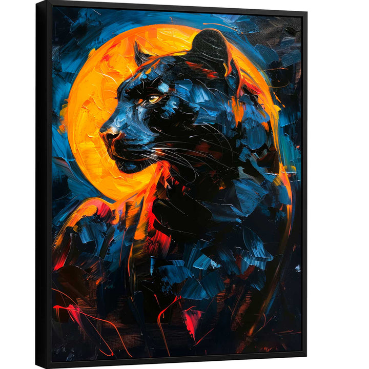 Majestic Black Panther Wall Art Wild Moon