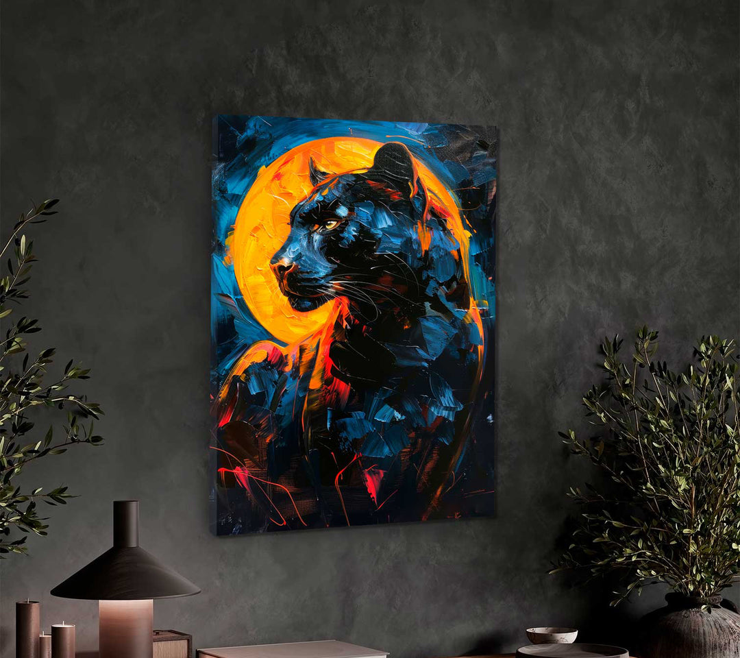 Majestic Black Panther Wall Art Wild Moon