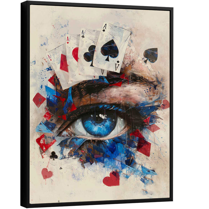 Ace Card Artwork Poker Playing Cards Canvas Wall Decoration