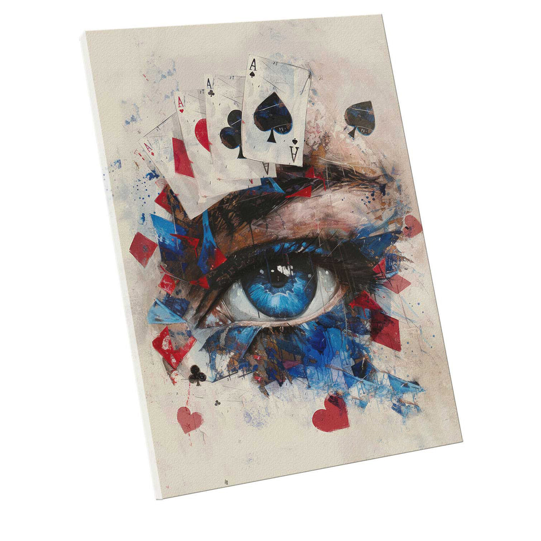 Ace Card Artwork Poker Playing Cards Canvas Wall Decoration