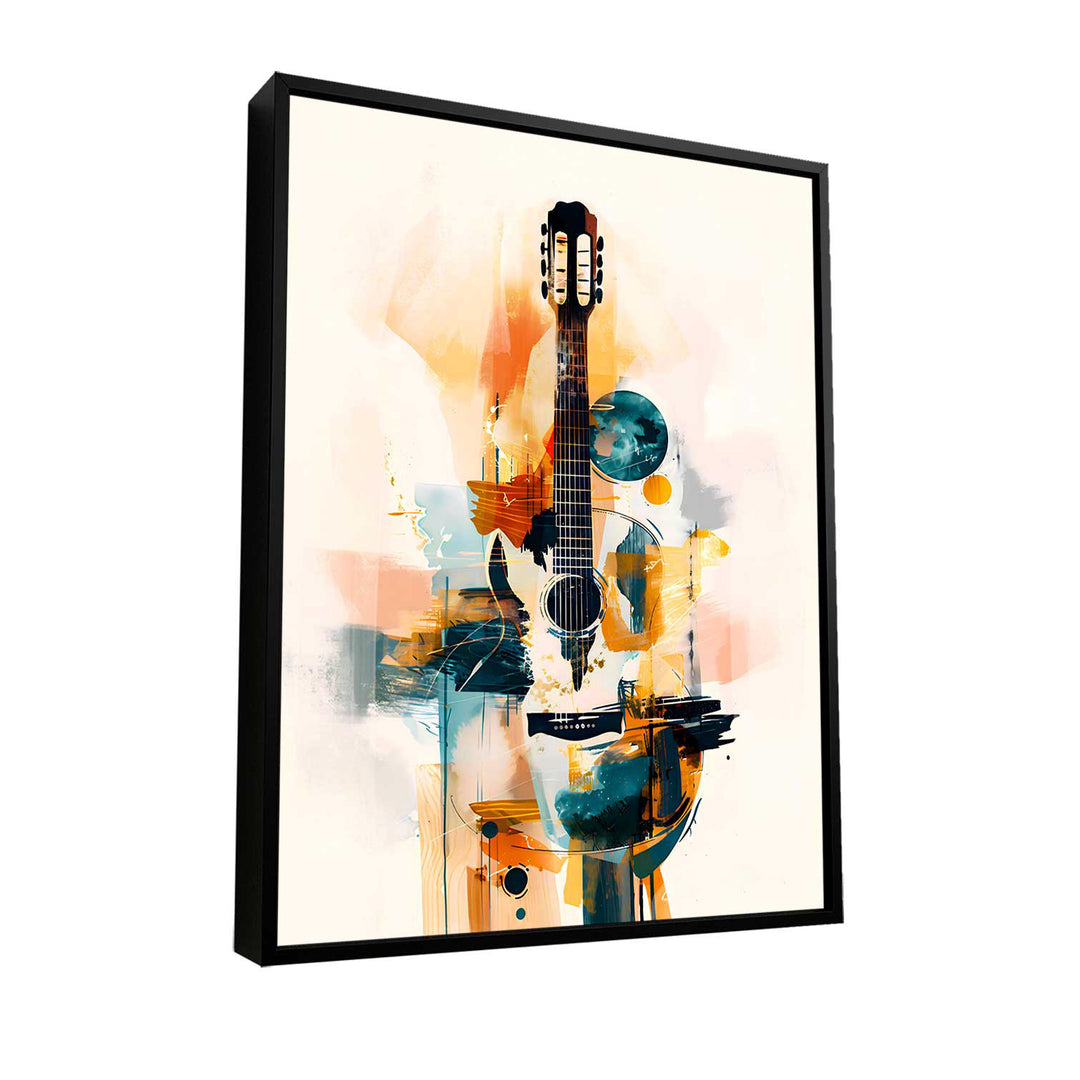 Abstract Guitar Music Lover Wall Art