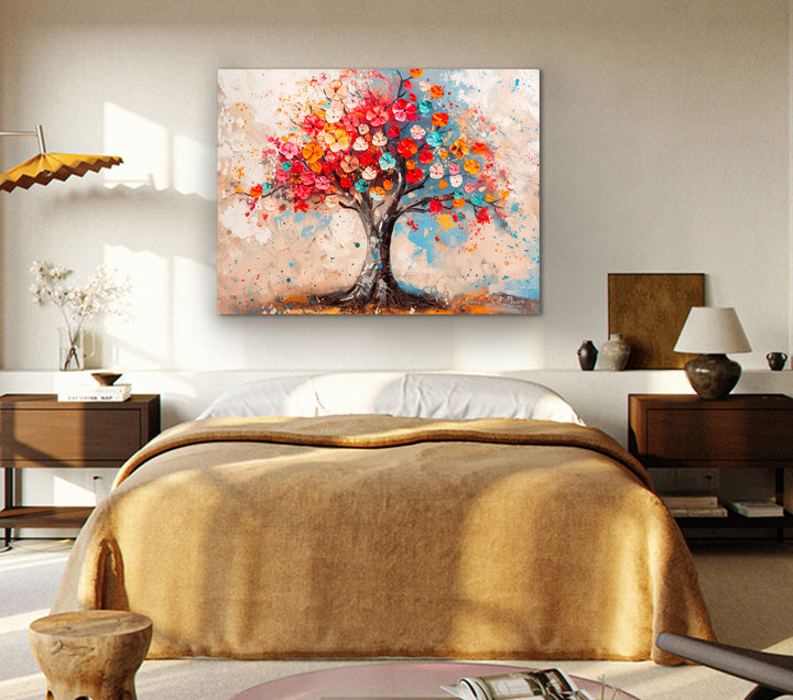Abstract Colorful Tree of Life Wall Art