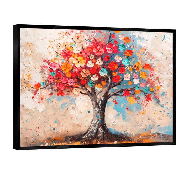 Abstract Colorful Tree of Life Wall Art