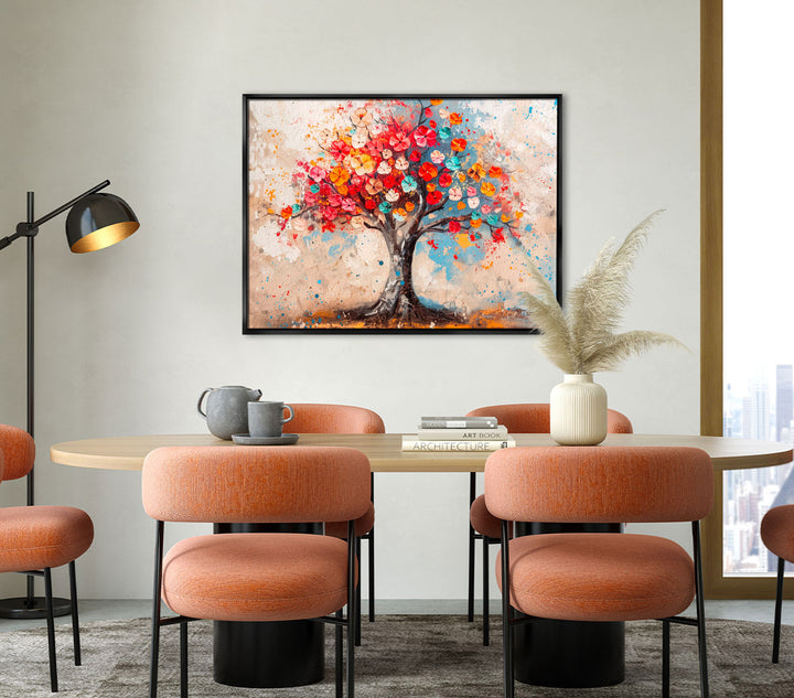 Abstract Colorful Tree of Life Wall Art