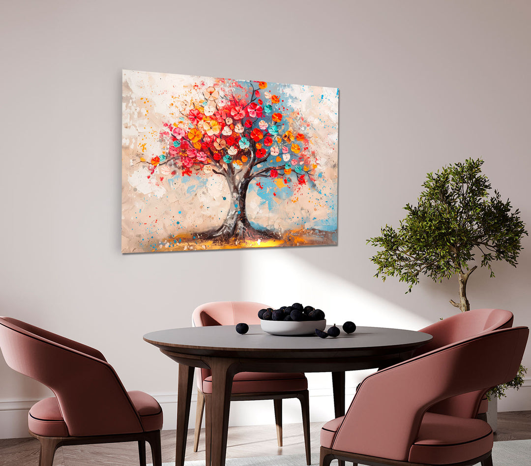 Abstract Colorful Tree of Life Wall Art