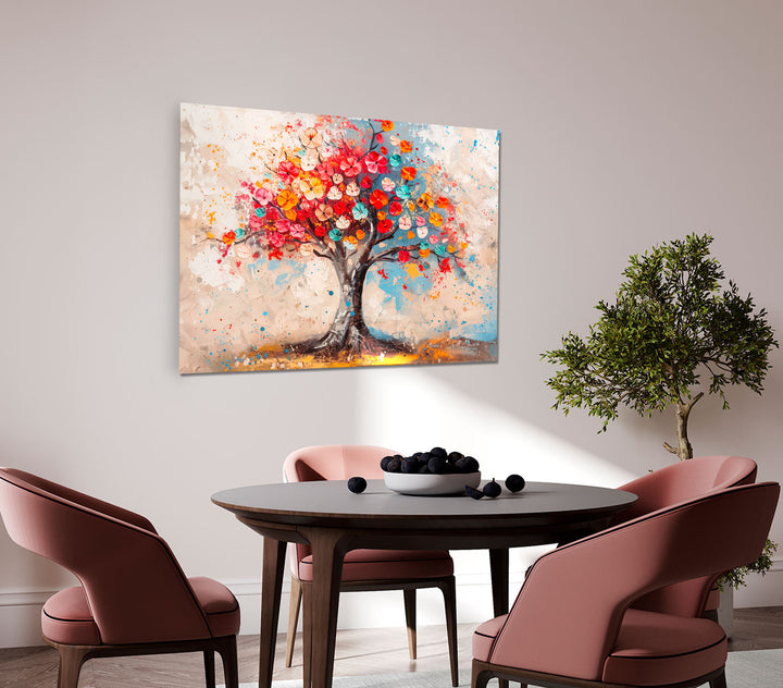 Abstract Colorful Tree of Life Wall Art