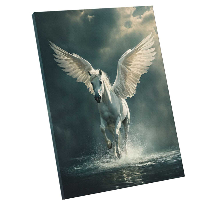 Flying Pegasus Canvas Print – Mythical Power & Grace