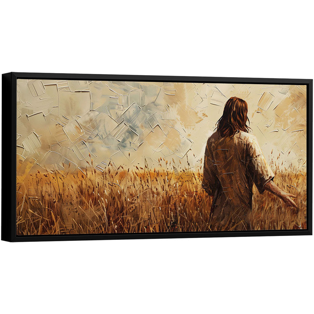 Jesus in the Wheat Field Painting