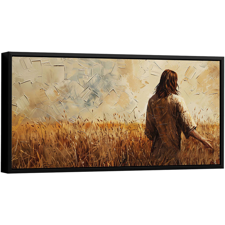 Jesus in the Wheat Field Painting