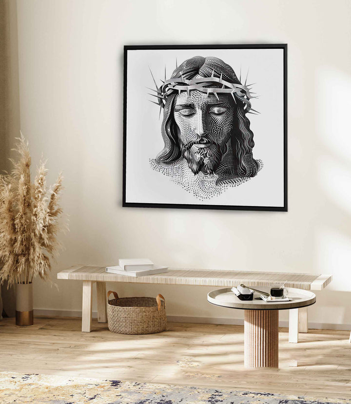 Jesus Dots Art Frame