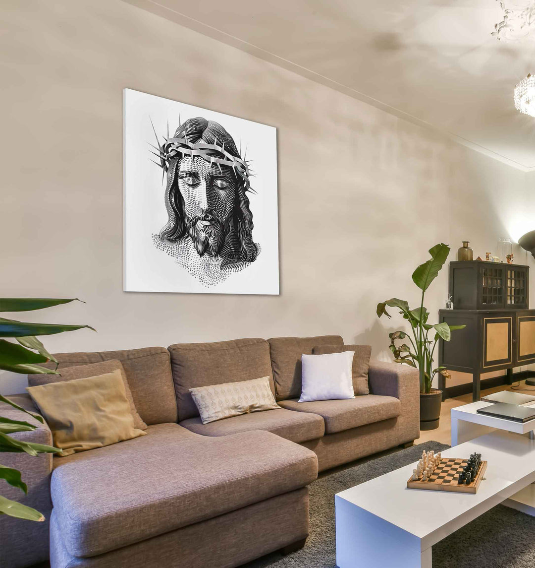Jesus Dots Art Frame
