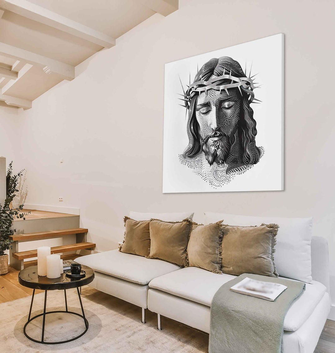 Jesus Dots Art Frame