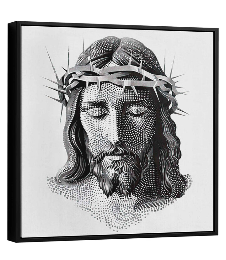 Jesus Dots Art Frame