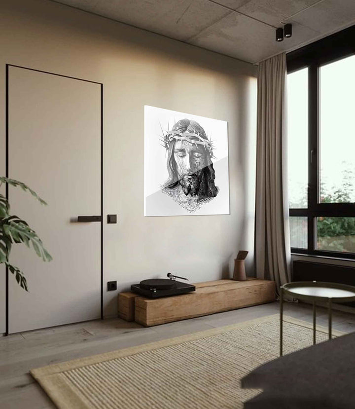 Jesus Dots Art Frame