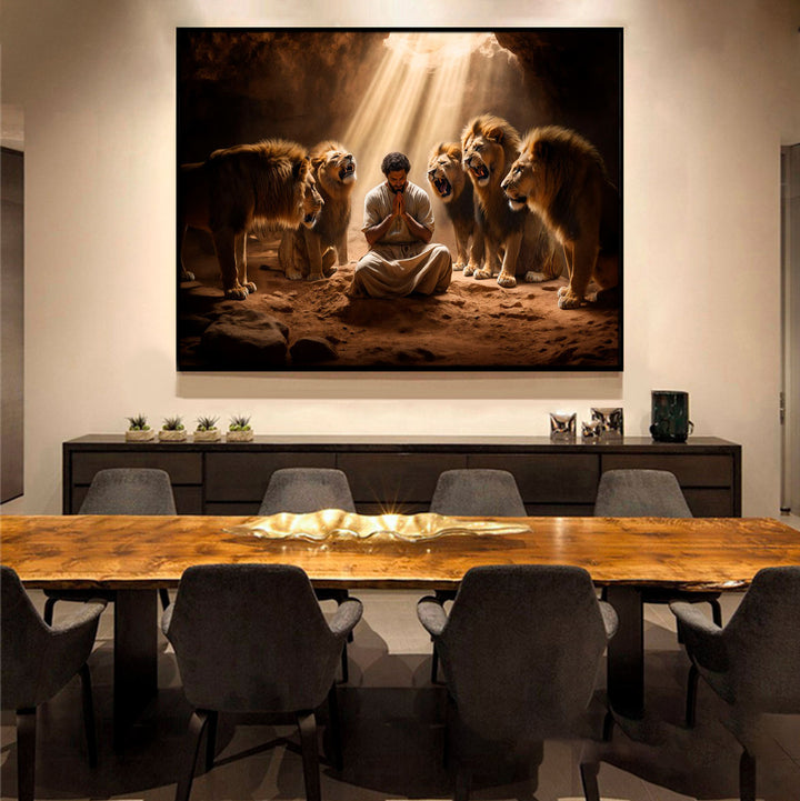 Painting Daniel in the Lion's Den