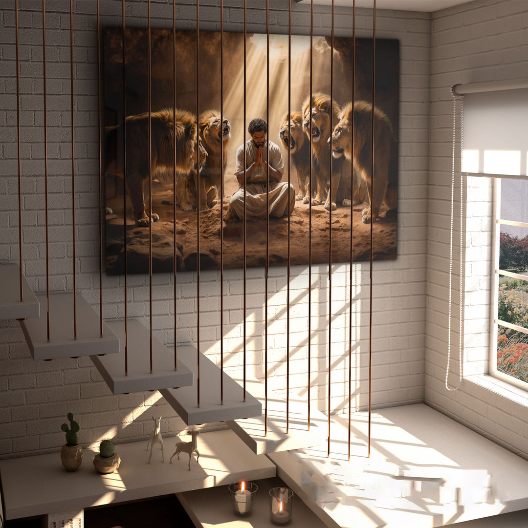 Painting Daniel in the Lion's Den