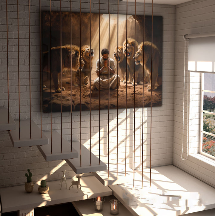 Painting Daniel in the Lion's Den