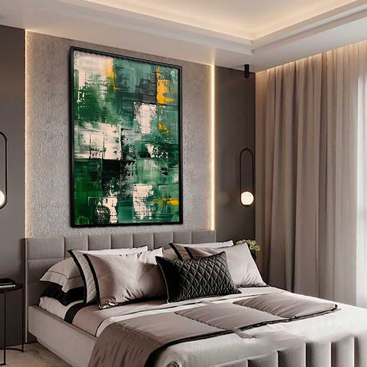 Abstract Painting Emerald Hue