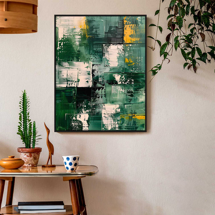 Abstract Painting Emerald Hue