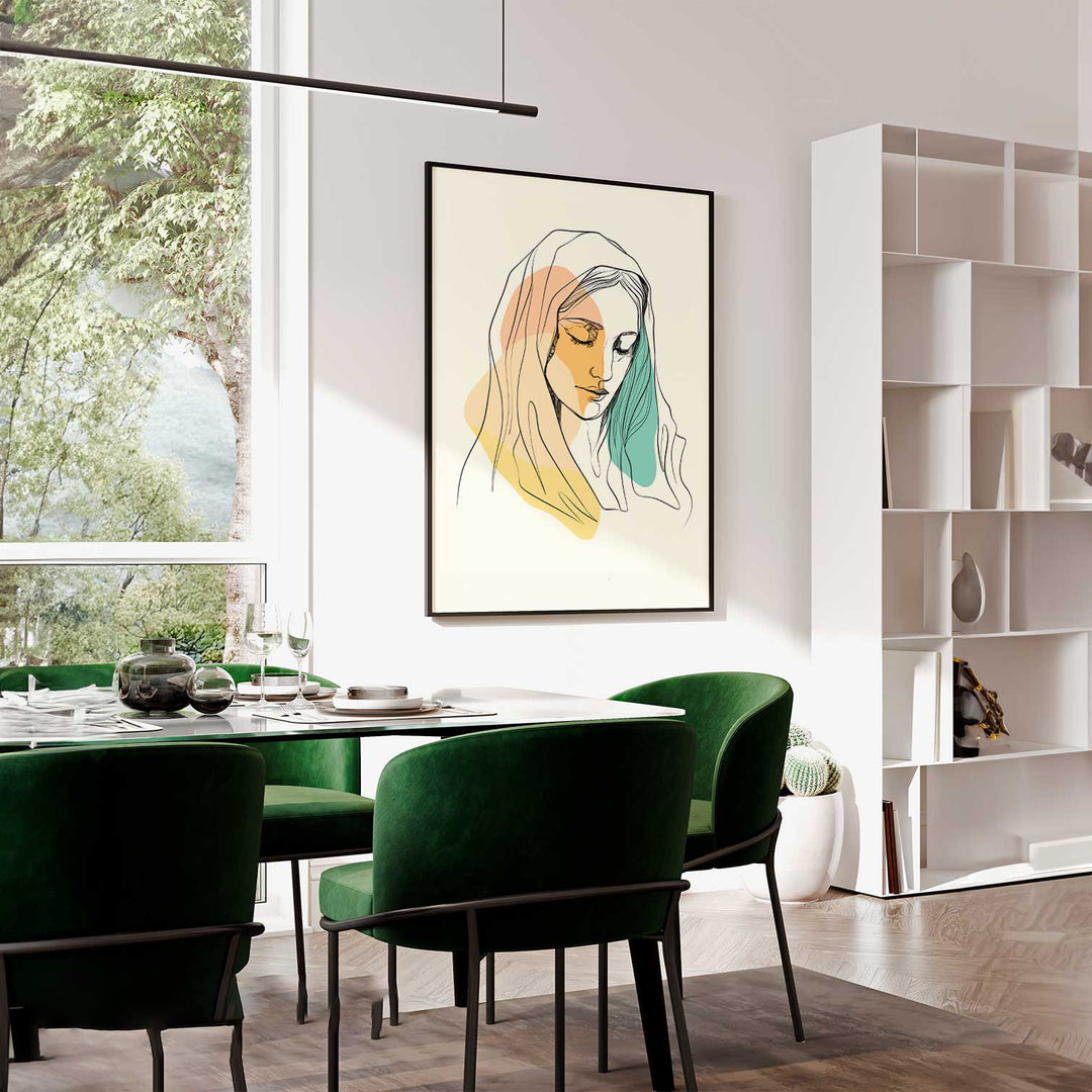 Boho Style Mary Wall art