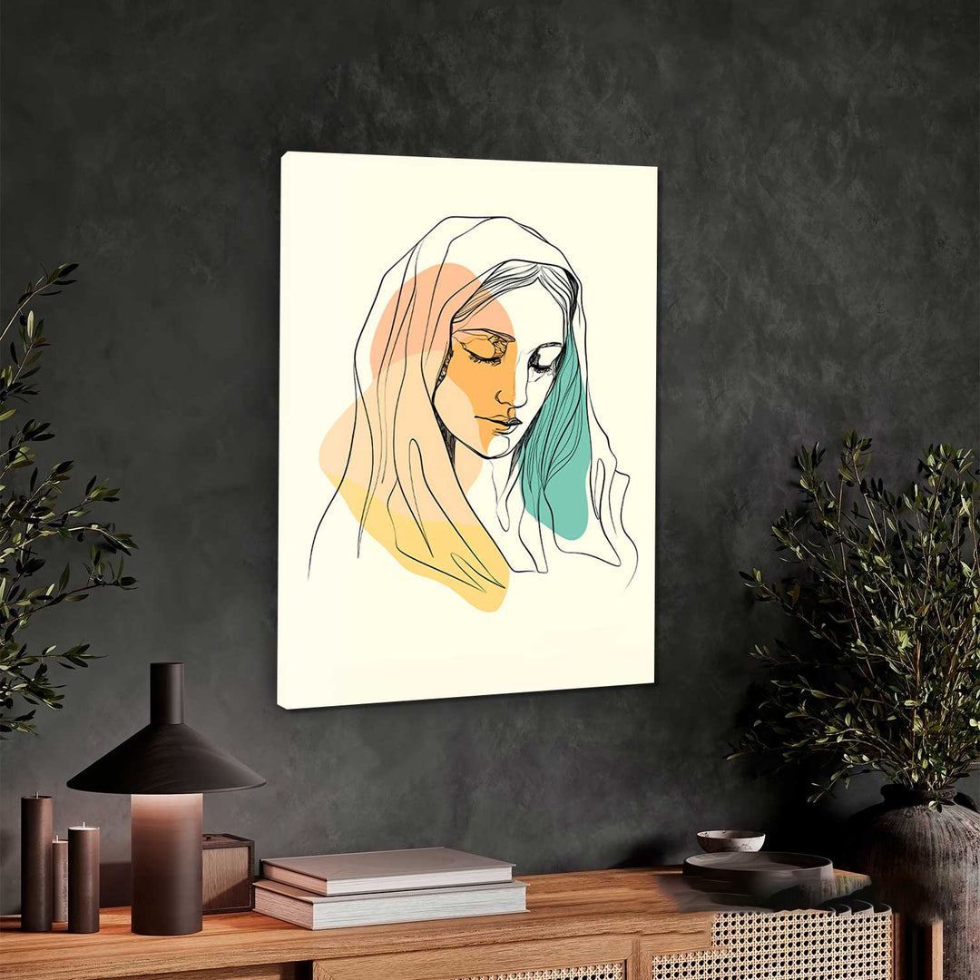 Boho Style Mary Wall art