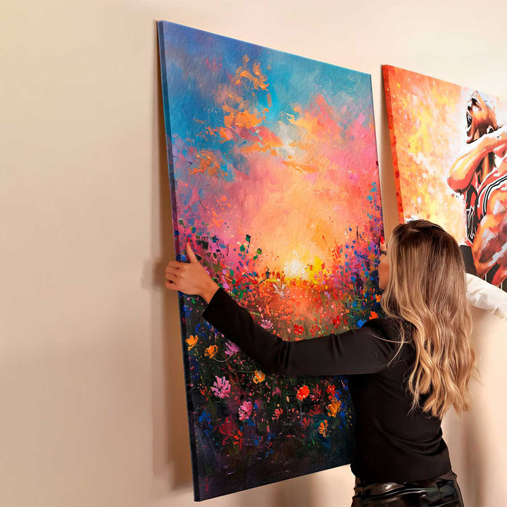 Abstract Feilds Floral Canvas Print