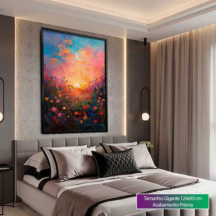 Abstract Feilds Floral Canvas Print