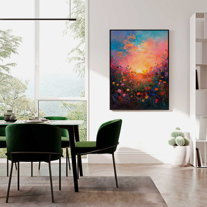 Abstract Feilds Floral Canvas Print