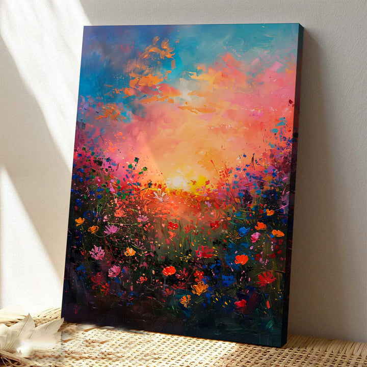 Abstract Feilds Floral Canvas Print
