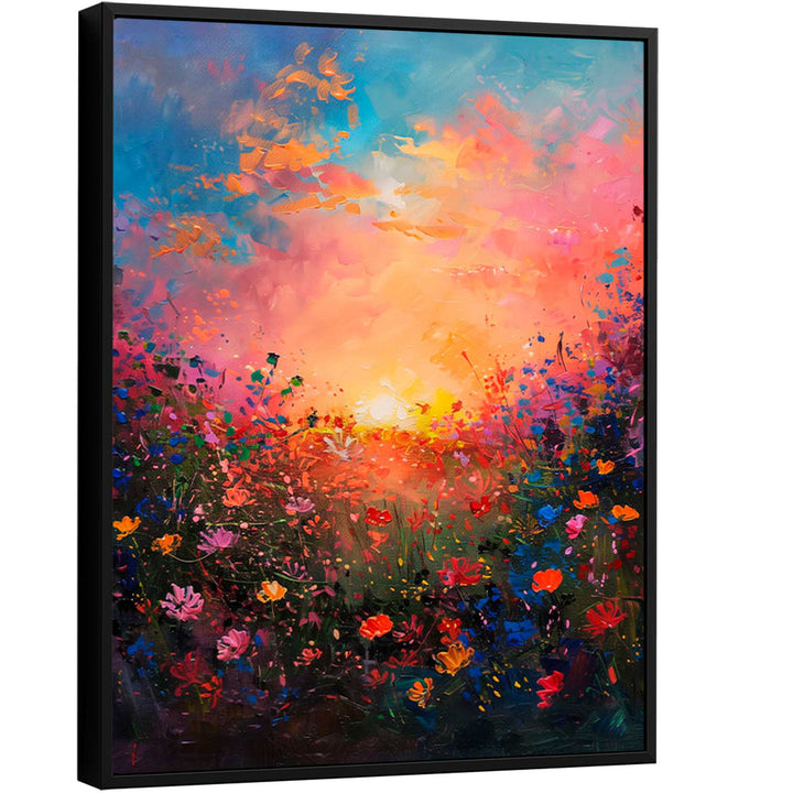 Abstract Feilds Floral Canvas Print