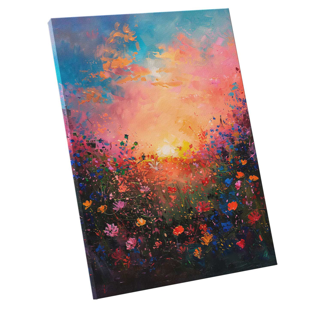 Abstract Feilds Floral Canvas Print
