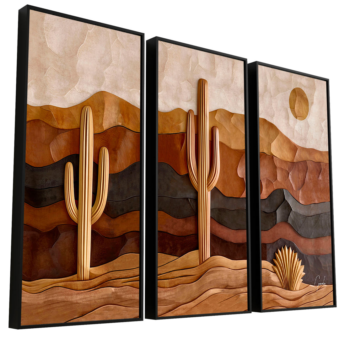 Boho Desert Mountain Modern Canvas Print