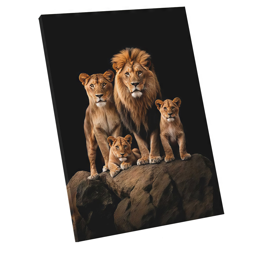 Roaring Lion Family Canvas Print