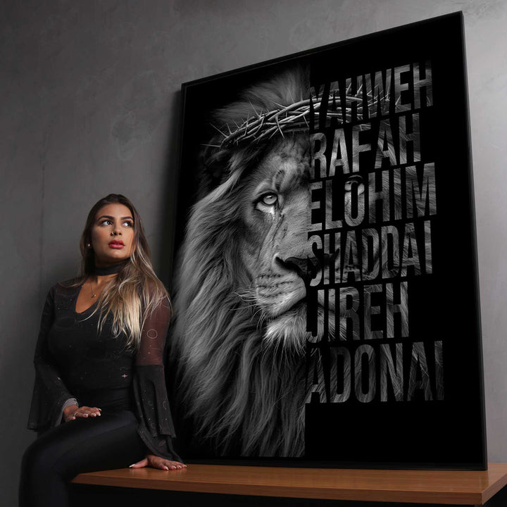 Lion of Judah and Named of God Sacred Art