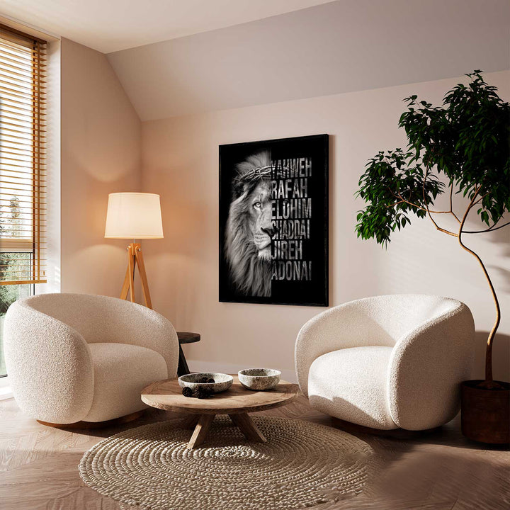 Lion of Judah and Named of God Sacred Art