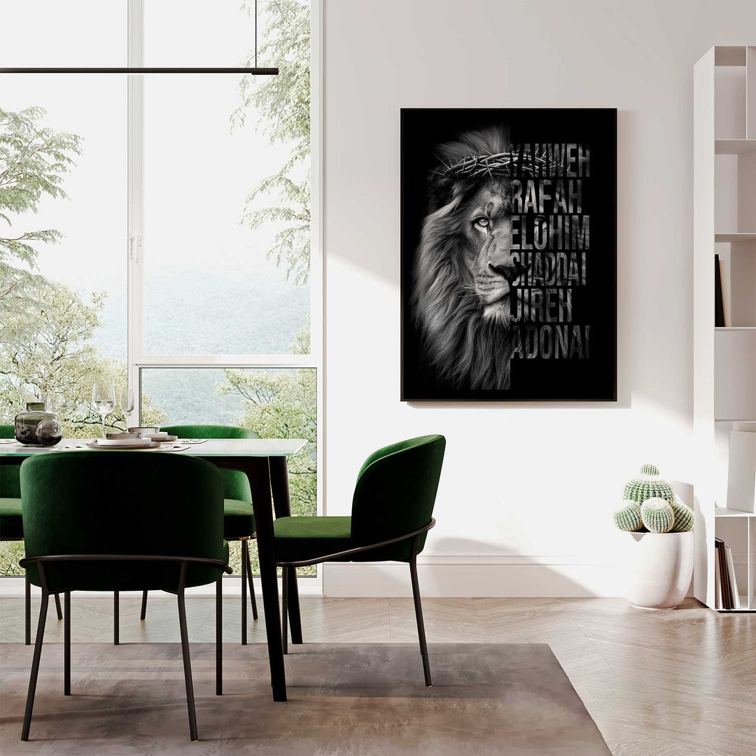 Lion of Judah and Named of God Sacred Art