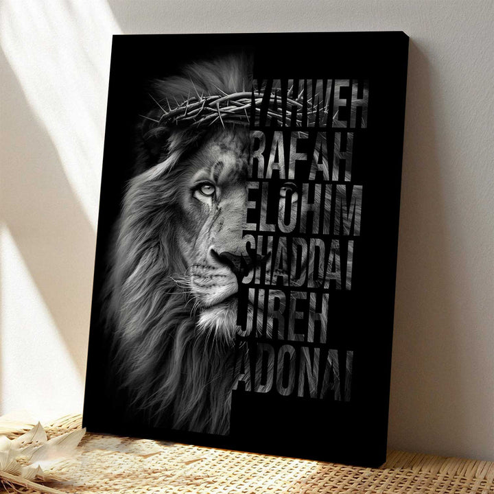 Lion of Judah and Named of God Sacred Art