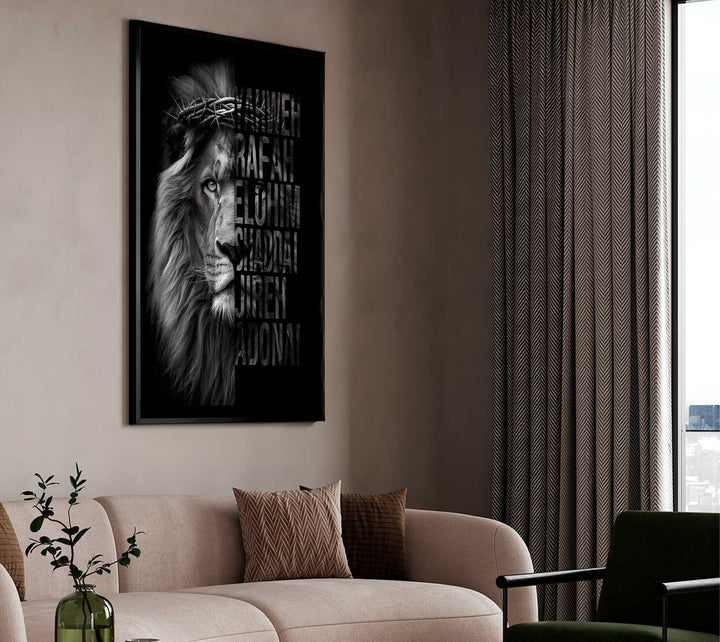 Lion of Judah and Named of God Sacred Art